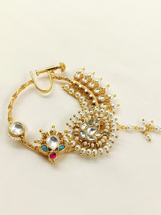 Jivika White Kundan Nath