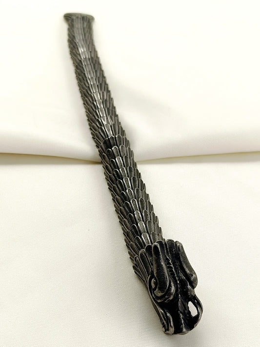 Arian Black Men's Dragon Scale Bracelet