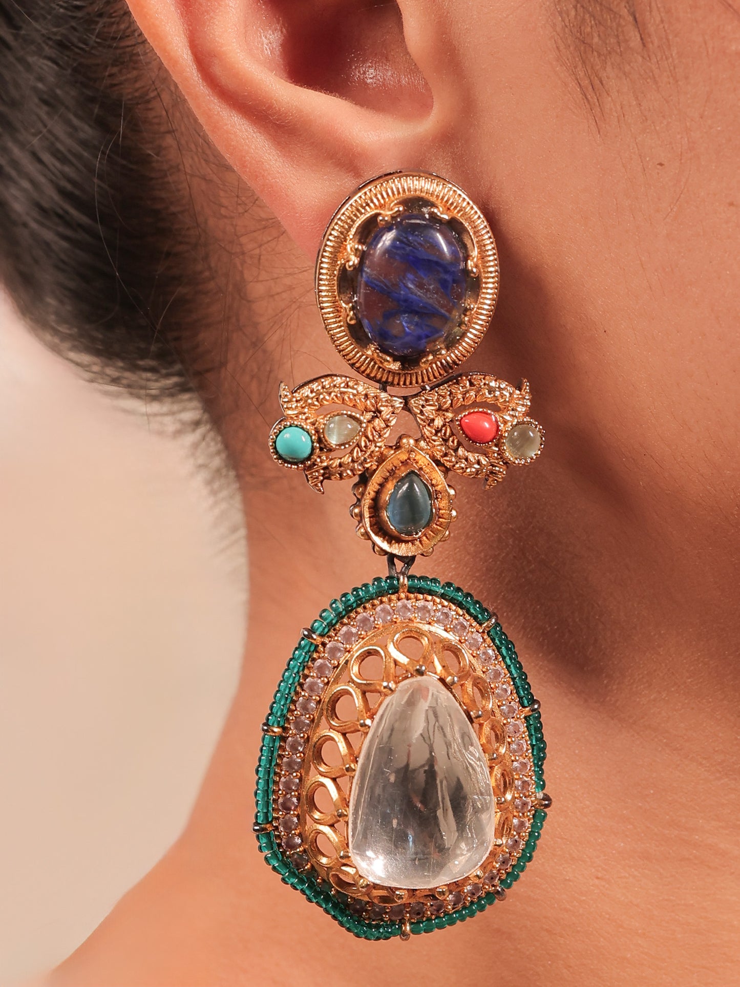 Navi Navaratna Victorian Necklace Set