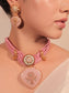 Sahana Pink Thread Boutique Choker Set