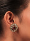 Mannat Maroon Kundan Choker Set