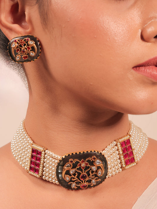 Beryl Multi Colour Boutique Choker Set