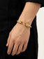 Inay Golden Twin Dragon Men's Bracelet