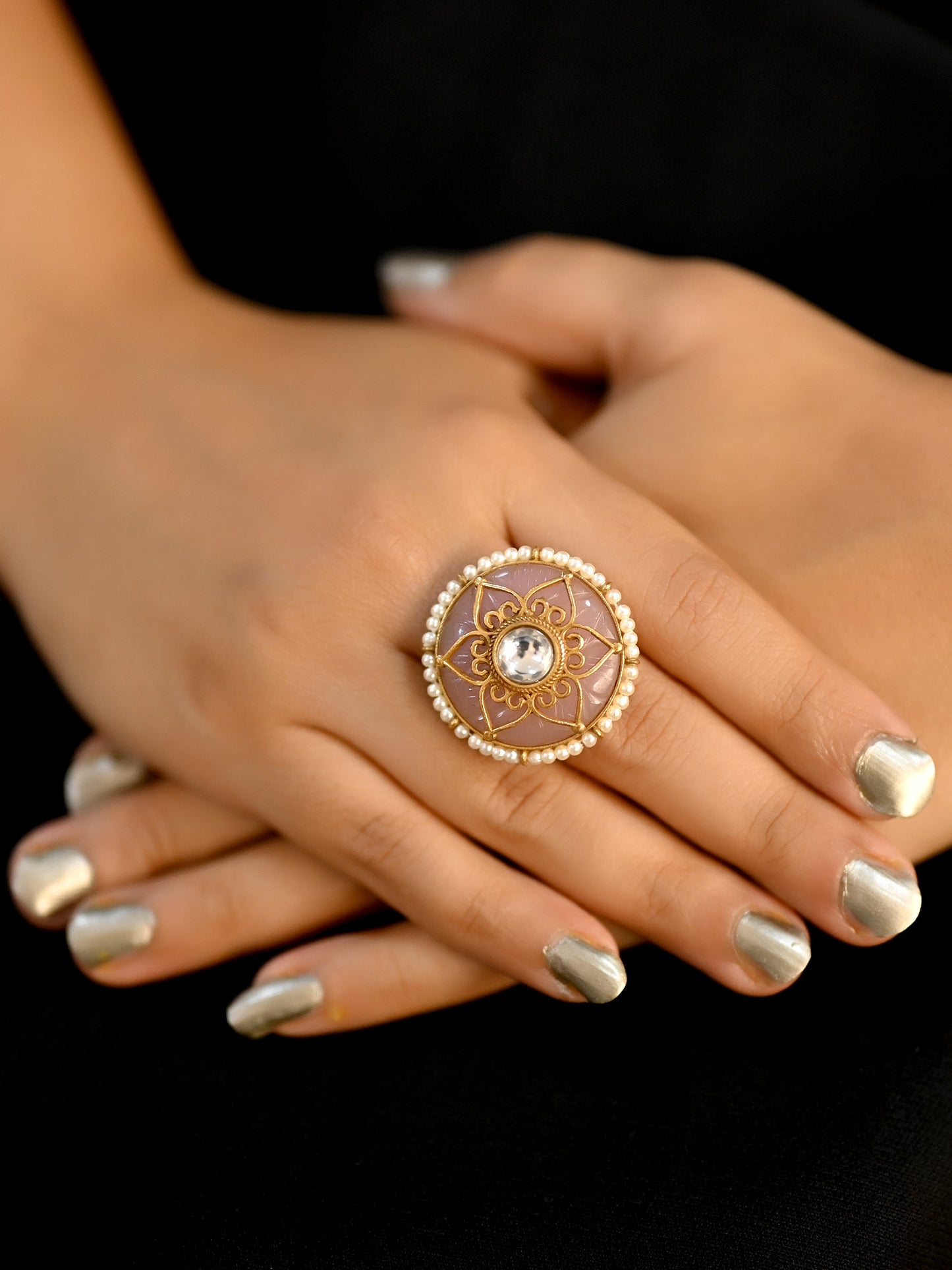 Imaya Pink Boutique Finger Ring