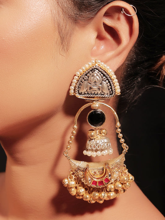 Maheshwri Black Boutique Earrings