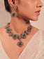 Tapti Green Victorian Necklace Set