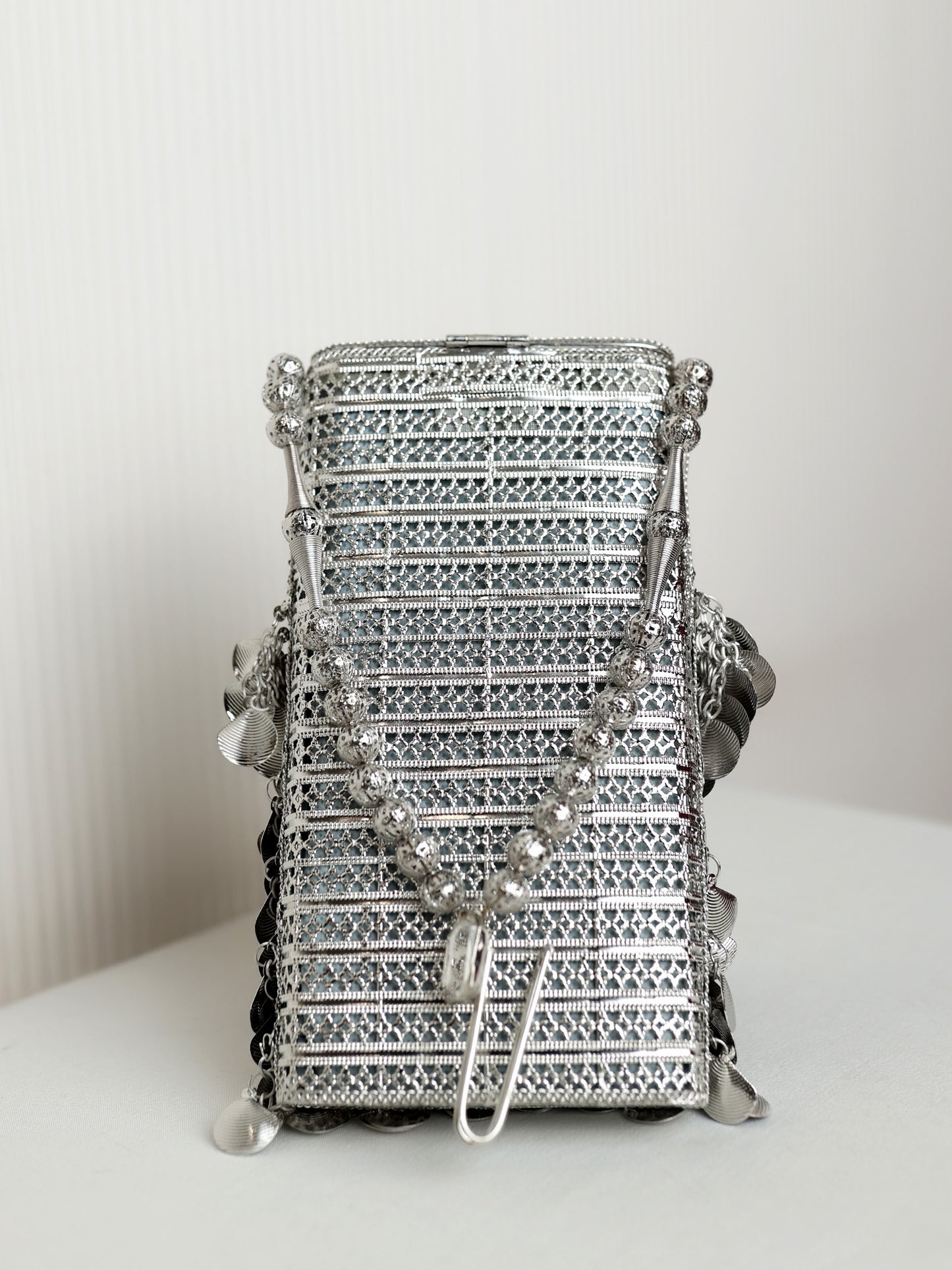 Vanika Silver Mobile Pouch