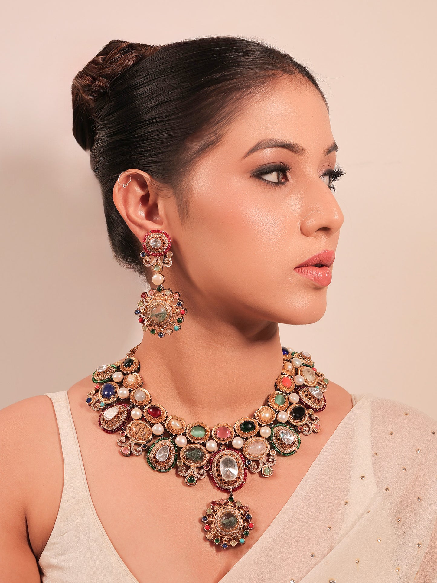 Lajwany Multi Colour Boutique Necklace Set
