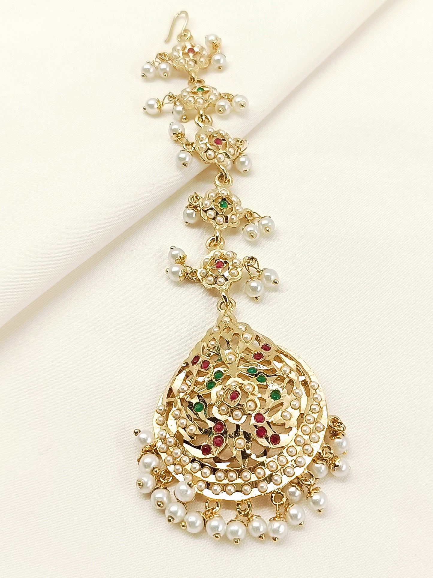 Addarshini Green Jadau Bridal Jewellery Set