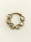 Pritaa White Antique Gold Kundan Bridal Nath