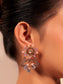 Madhurima Pink Peacock Kundan Necklace Set