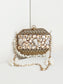 Khwaab Octagon Golden Mini Metal Clutch
