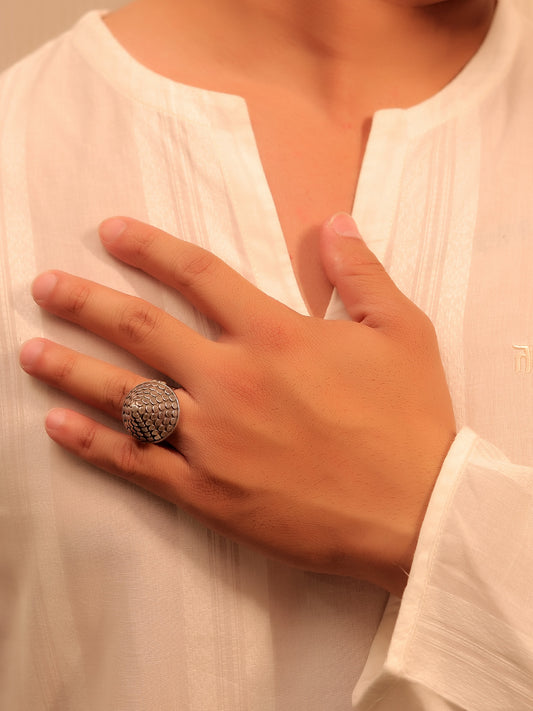 Ajmeri Plain Men's Finger Ring