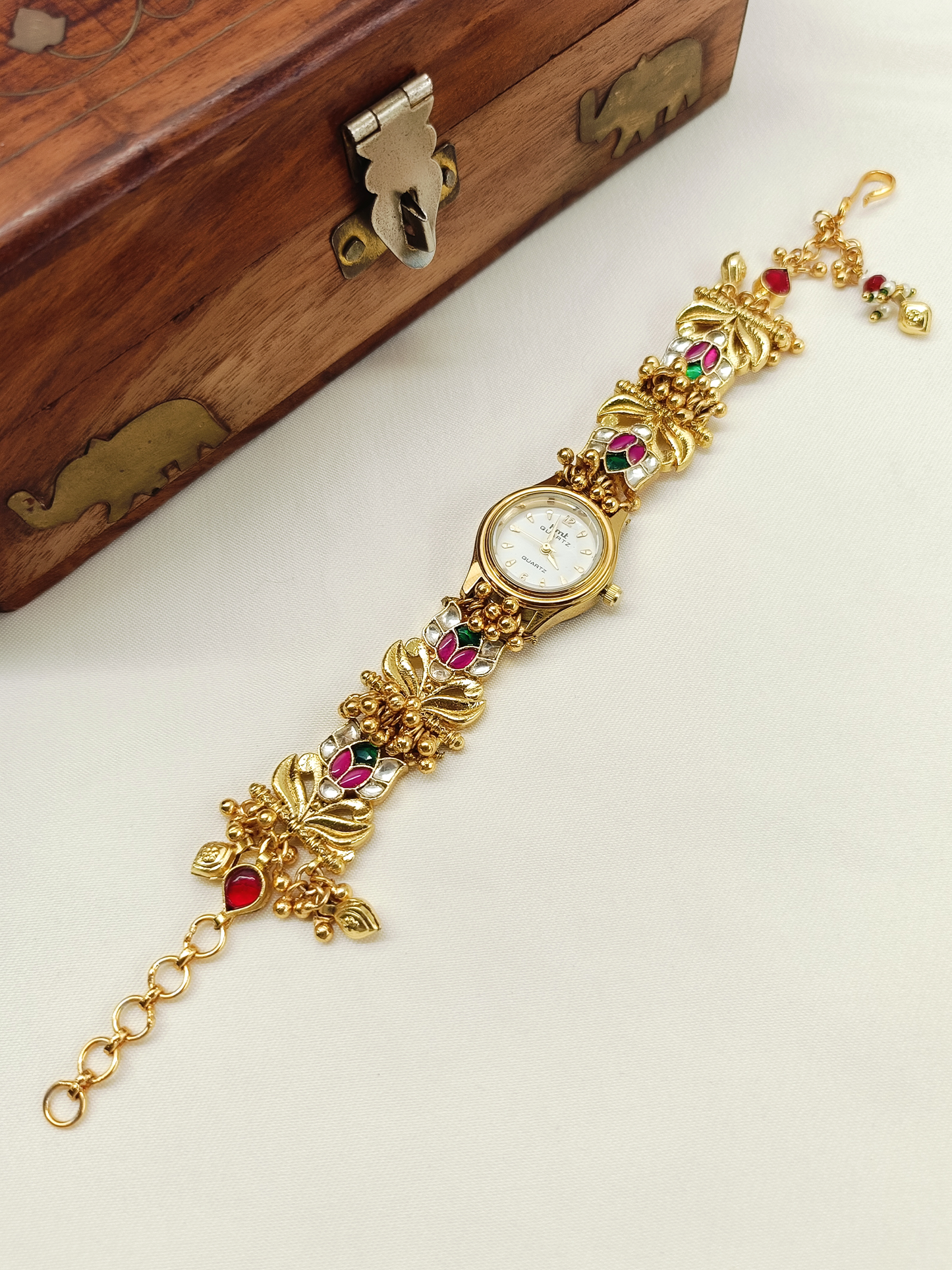 Shabnam's Paachi Kundan Watch