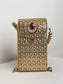 Kiran Ruby Golden Mobile Pouch