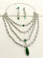 Ives Emerald American Diamond Set