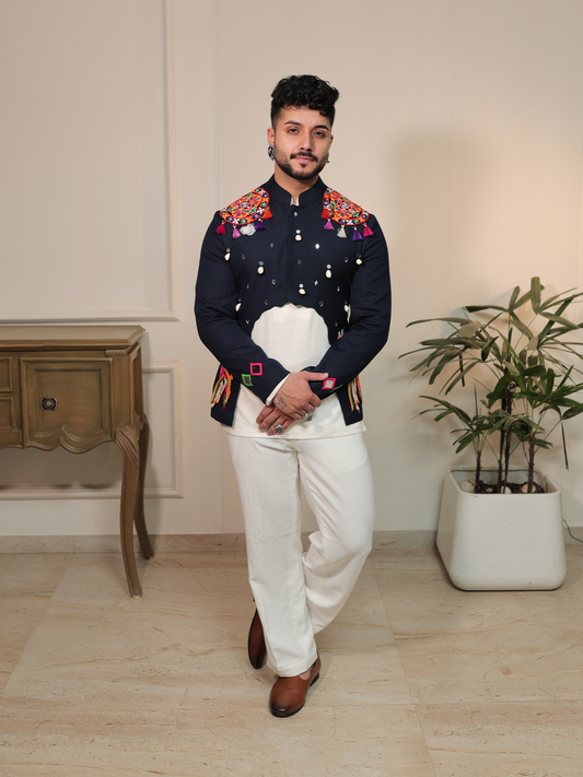 Arvind Garba Jharokha Jacket Set.