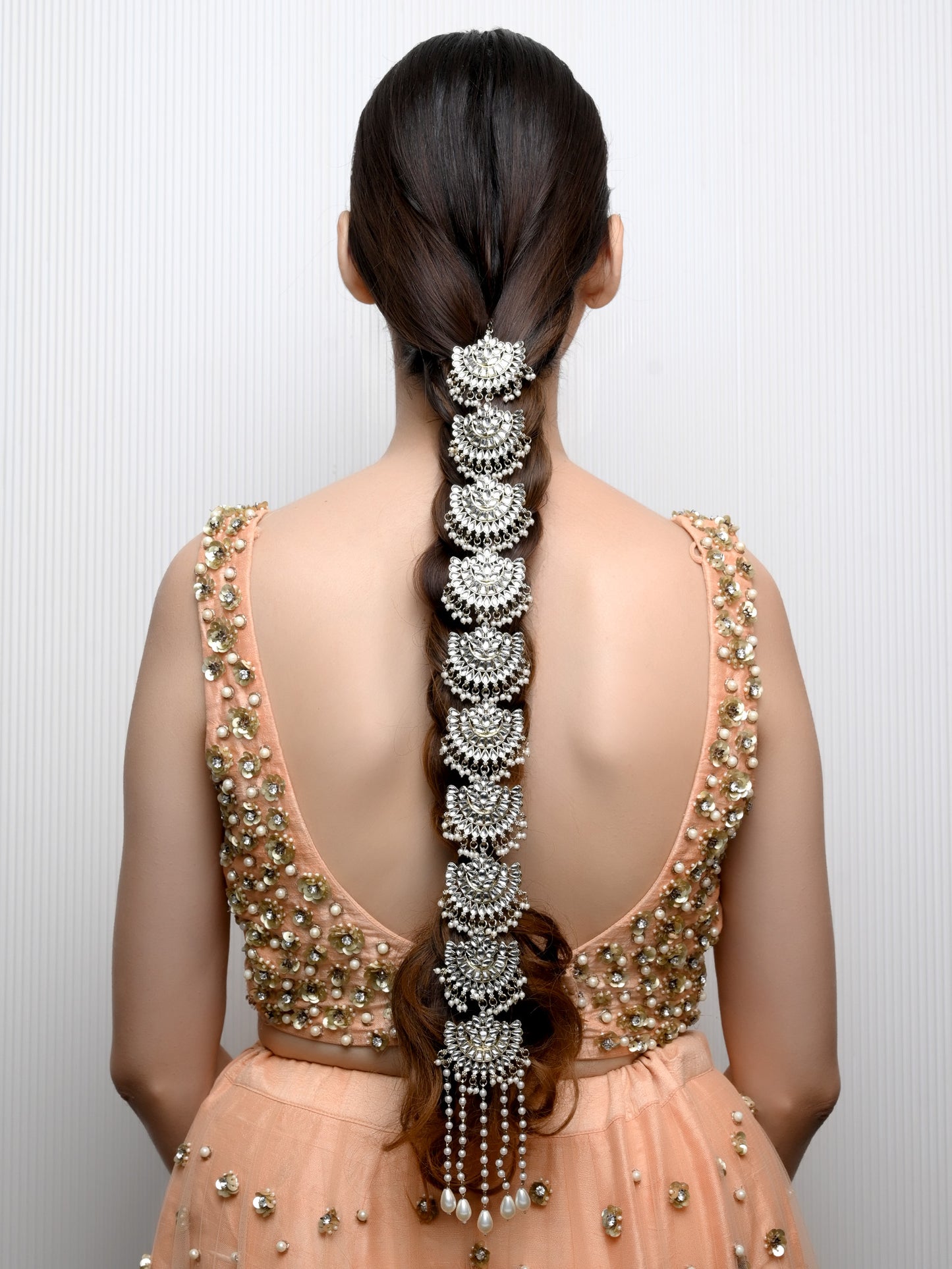 Ayura Ceam Braid Accessories In Kundan