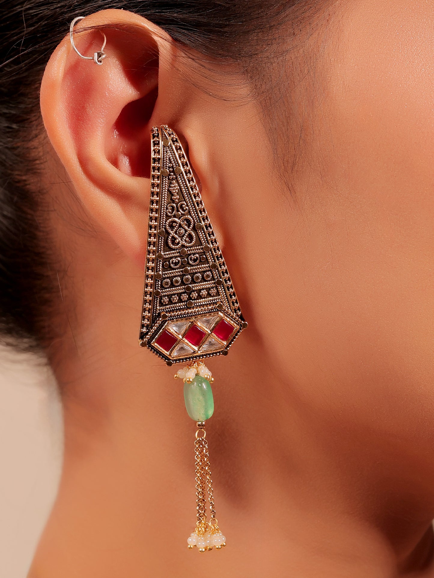 Kavisha Majenta Antique Choker Set