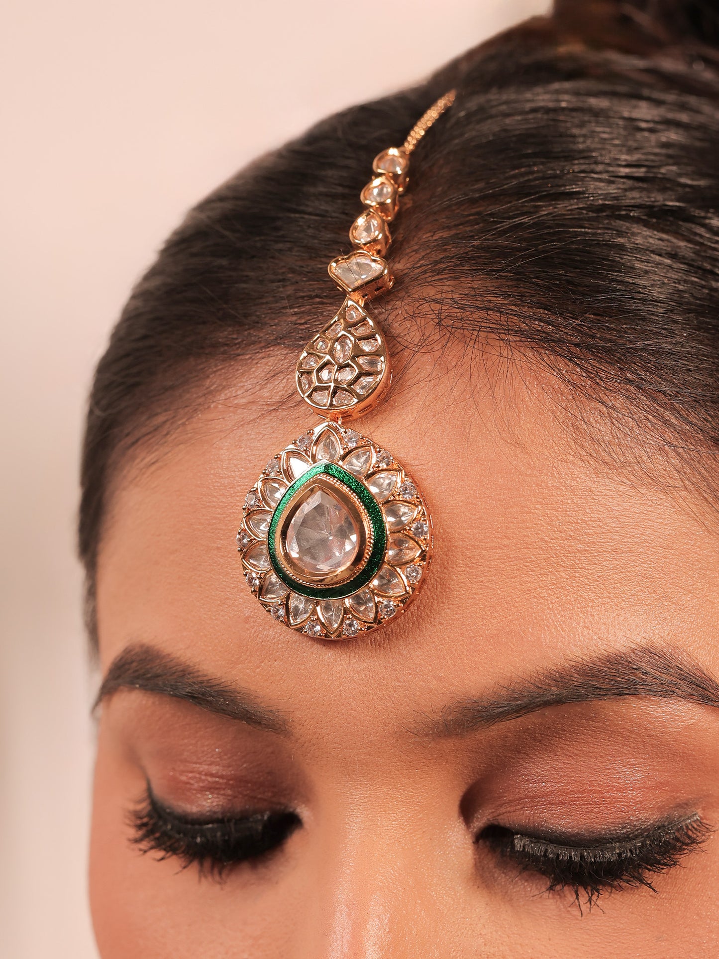 Sharda Ruby Kundan Necklace Set