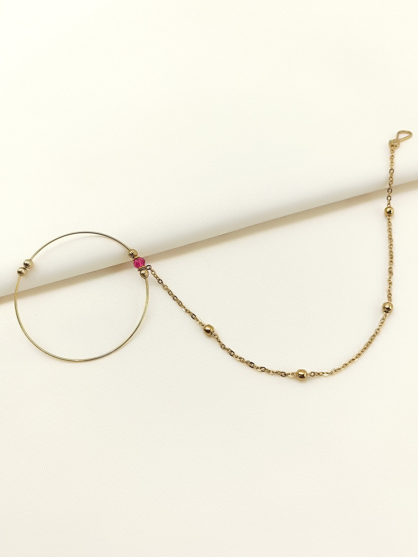 Ipshita Pink Antique Nath