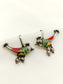 Shakshi Multi Colour German Silver Bird Earcuffs