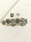 Ekantika White Pearl Oxidized Choker Set