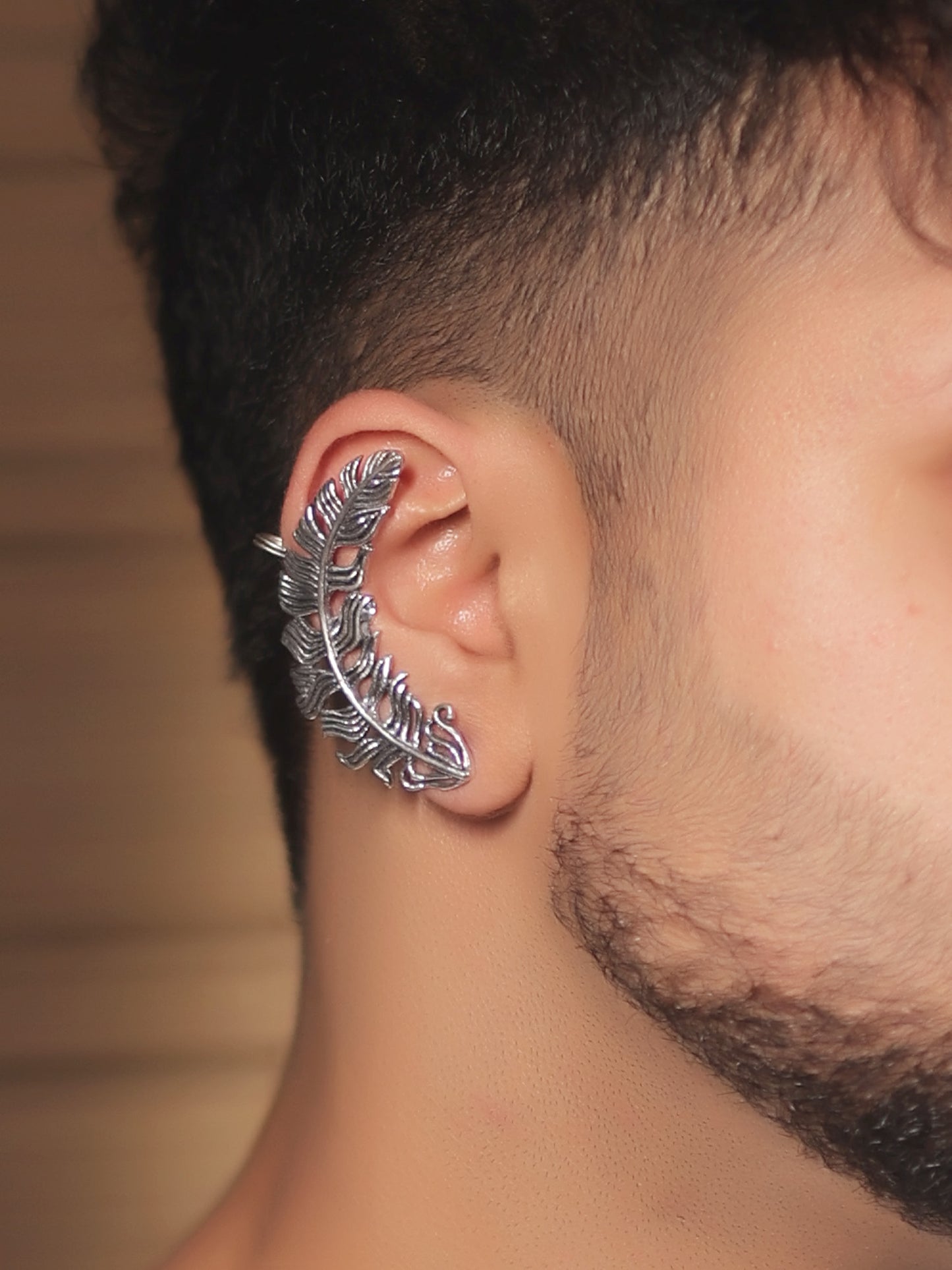 Aadith Silver Men's Earrings[Price Is for Pair]