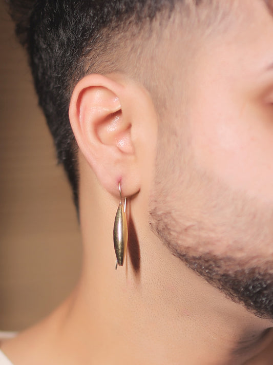 Abrielle Golden Men's Earrings