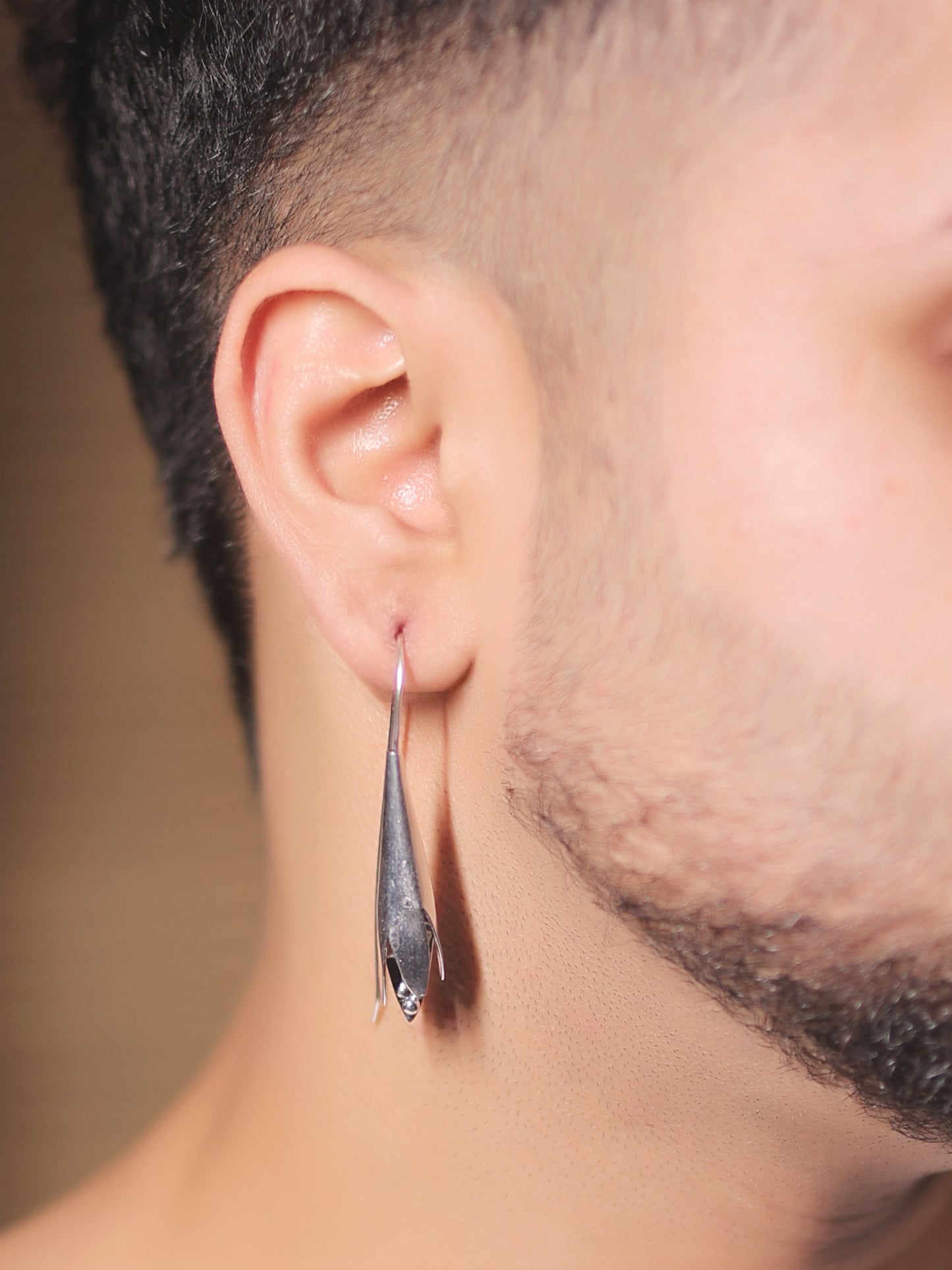 Swadesh Silver Men's Earrings