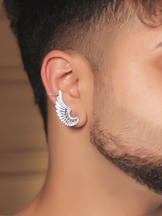 Shea Silver Men's Earrings