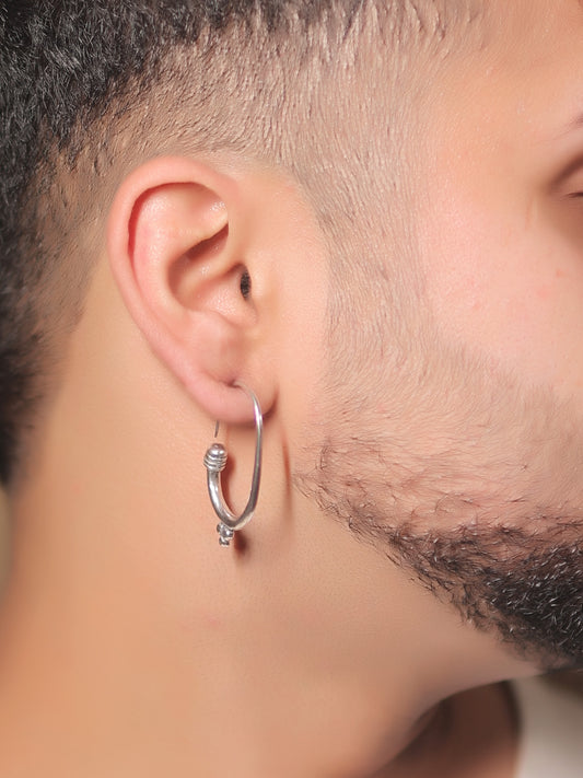 Juni Silver Men's Earrings