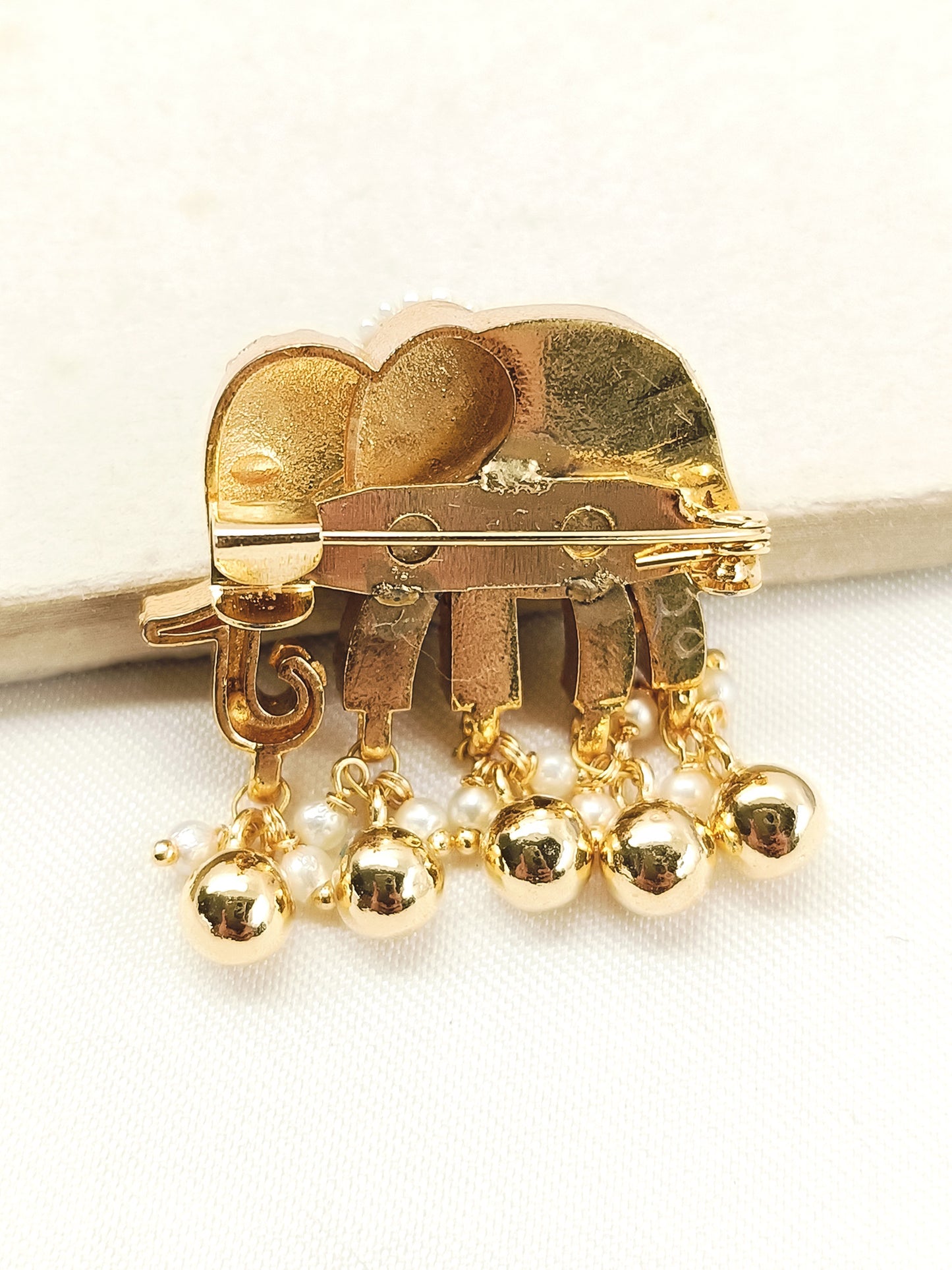 Charity Ruby Elephant Brooch