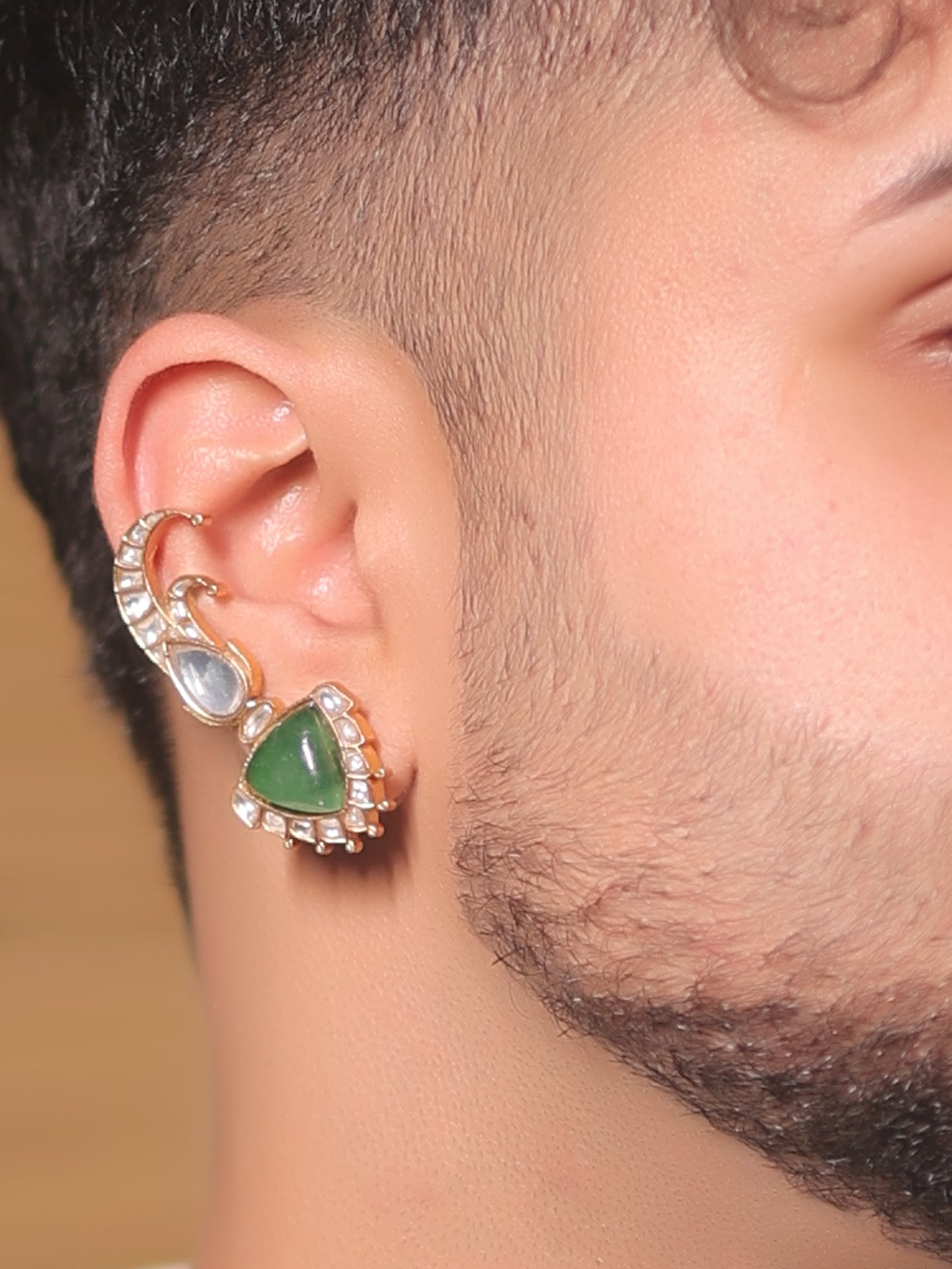 Shubodh Green Men's Earcuff