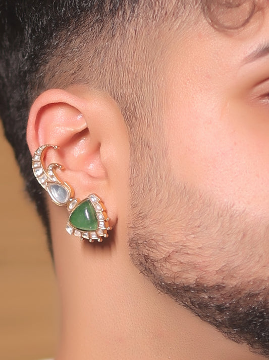 Shubodh Green Men's Earcuff