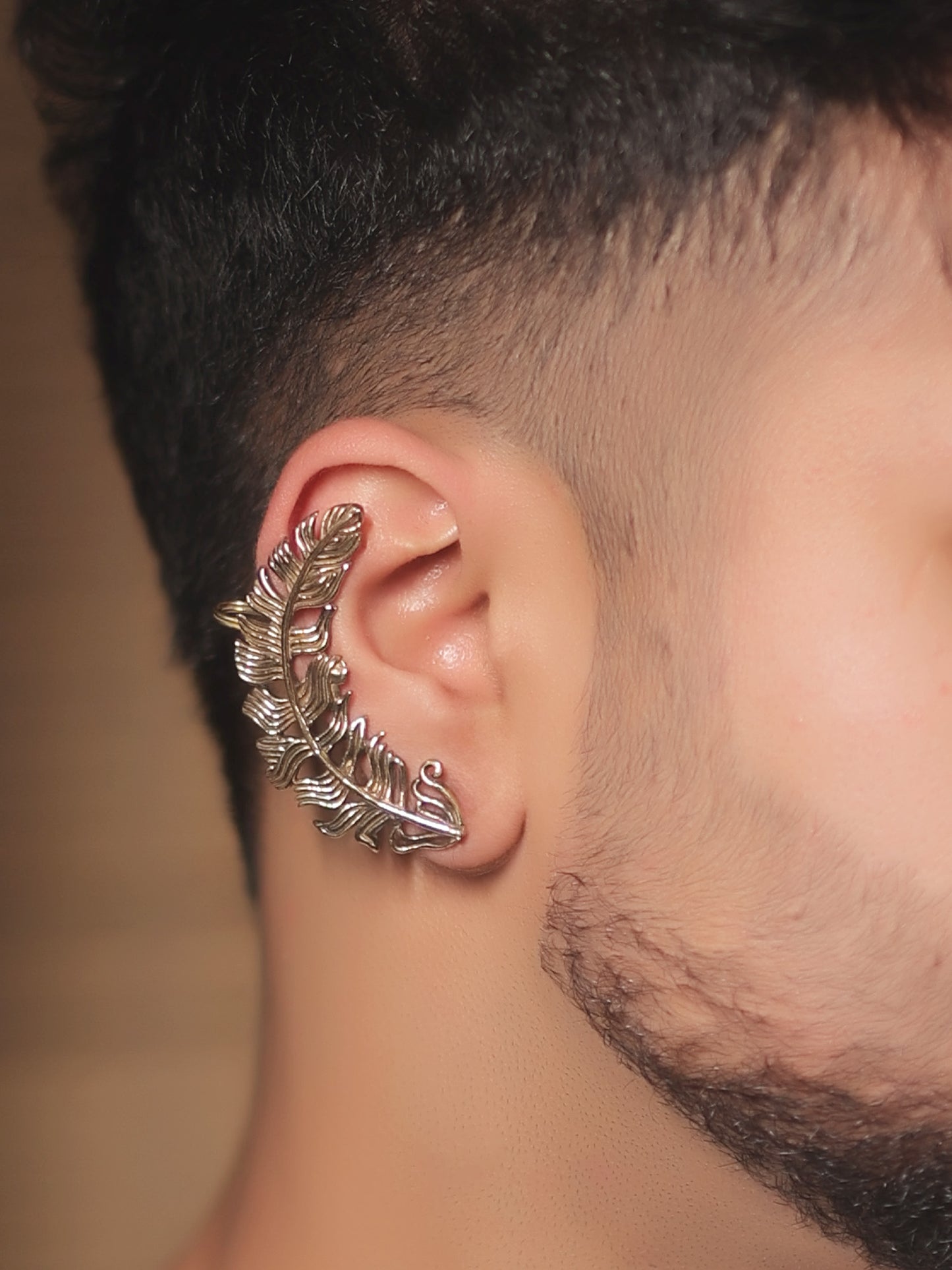 Prarik Golden Men's Earrings[Price Is for Pair]