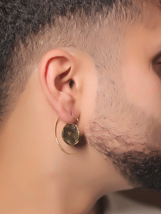 Lilith Golden Men's Earrings