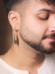 Madhvin Golden Men's Earrings