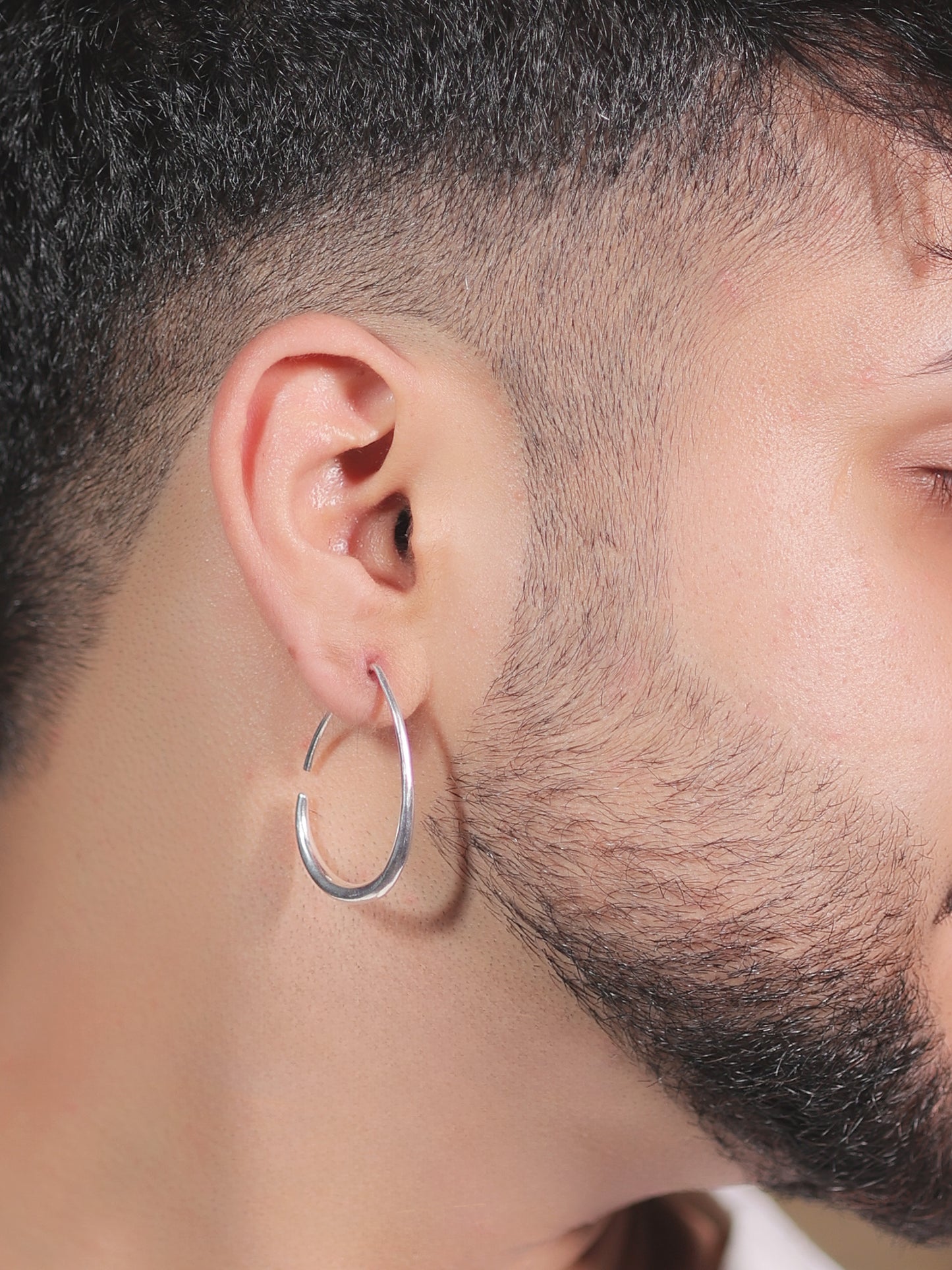 Bani Silver Men's Earrings