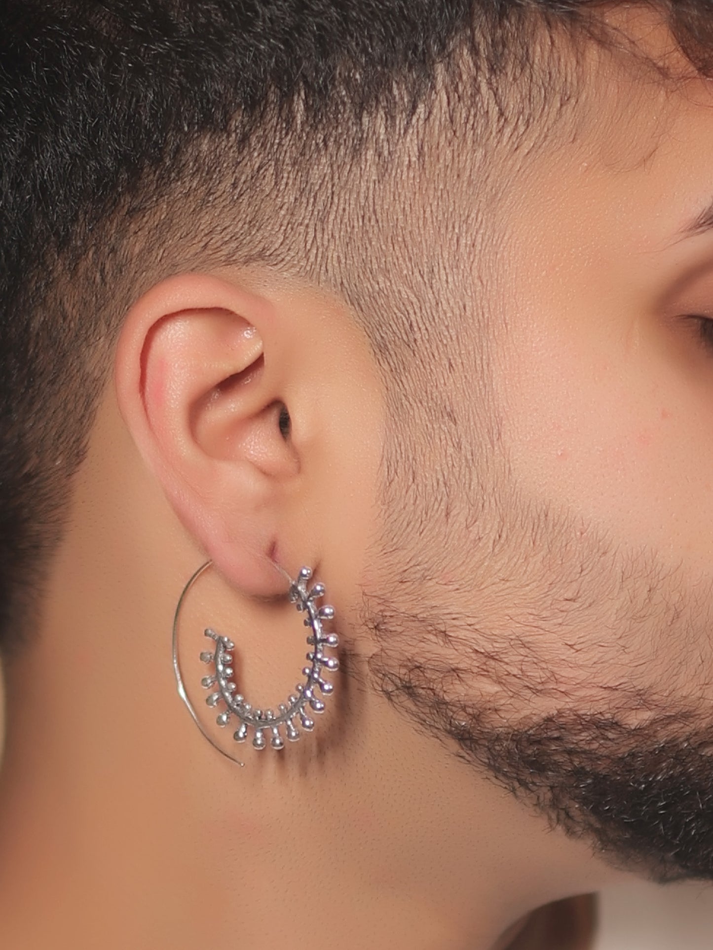 Wishi Silver Men's Earrings