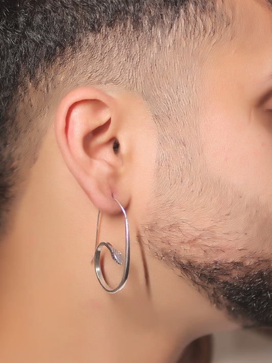 Giselle Silver Men's Earrings