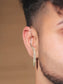 Yashik Golden Men's Earrings