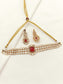 Zada Red Kundan Choker Set