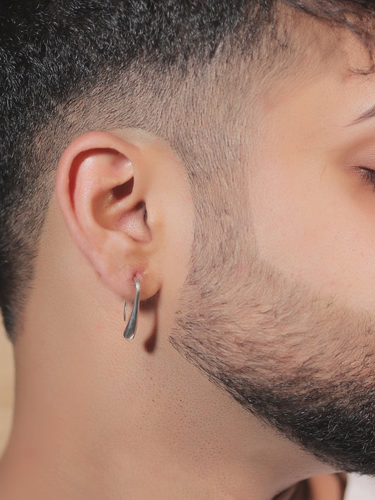 Suvik Silver Men's Earrings