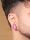 Aaloka Ruby Men's Earring