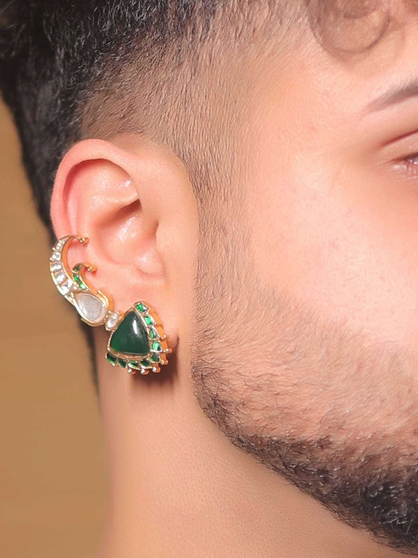 Falgun Green Men's Earcuff