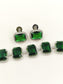 Ruqayyah Green Emerald Diamond Necklace Set