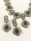Tapti Green Victorian Necklace Set