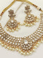 Adalyn White Kundan Necklace Set