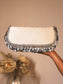 Asha Silver Evening Clutch